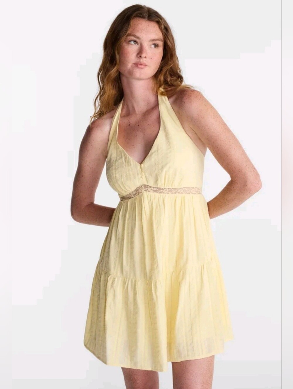 No Boundaries Halter Mini Dress